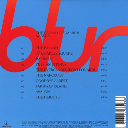 CD / Blur / Ballad Of Darren / Softpack