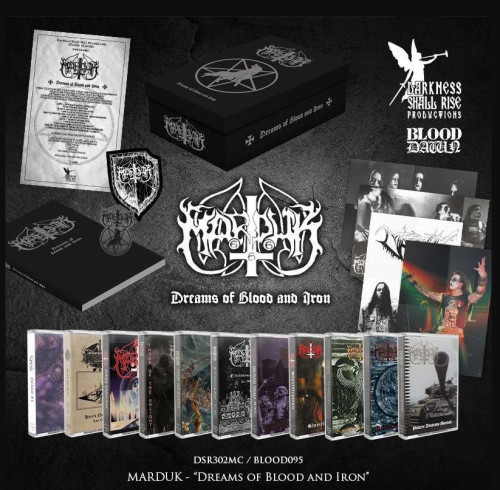MC / Marduk / Dreems Of Blood And Iron / Box / Poster / 11 Music Cassette