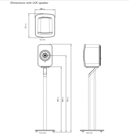 HIFI / HIFI / Stojan pro repro / Kef S1 Floor Stand / 2ks