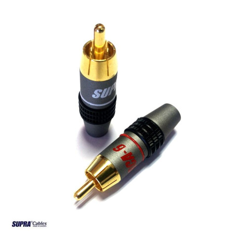 HIFI / HIFI / Konektor Supra RCA-6 / Koncovky RCA Cinch / 2ks