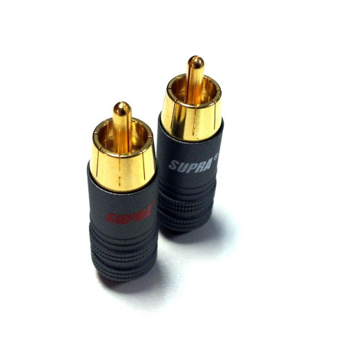 HIFI / HIFI / Konektor Supra RCA-6 S / Koncovky RCA Cinch / 2ks