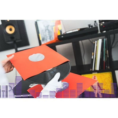LP / GRAMO / Obal na LP vnit�n� / �erven� pap�r+mikroten / AA / 50ks