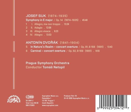 CD / Suk Josef,Dvo��k / Symphony In E / In Nature`s Realm