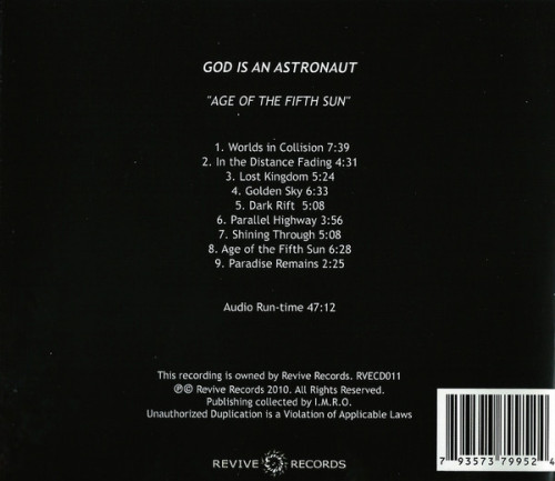CD / God Is An Astronaut / Age Of The Fifth Sun / Digipack