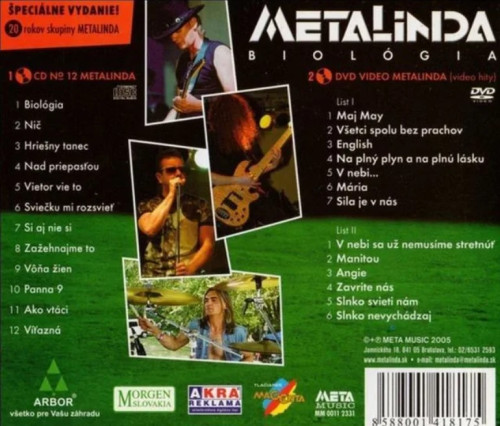 2CD / Metalinda / Biol�gia / CD+DVD