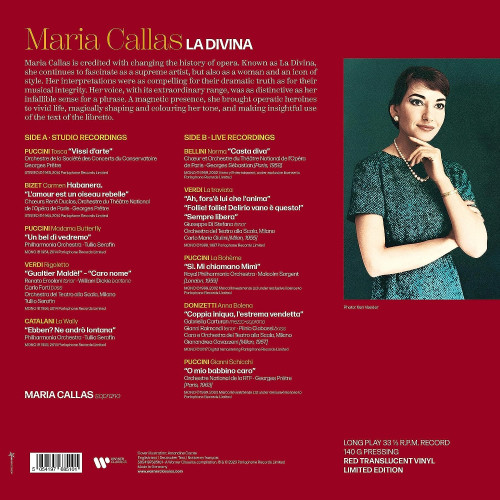 LP / Callas Maria / La Divina / Best Of / Red / Vinyl