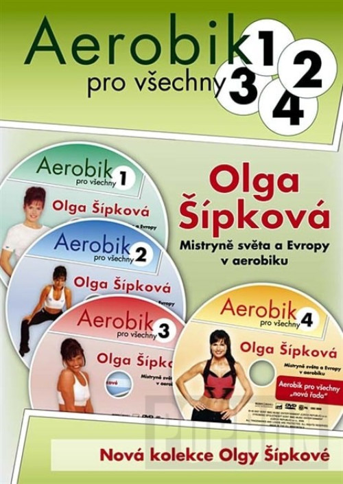 4DVD / SPORT / Aerobic pro v�echny 1-4 / Olga ��pkov� / 4DVD