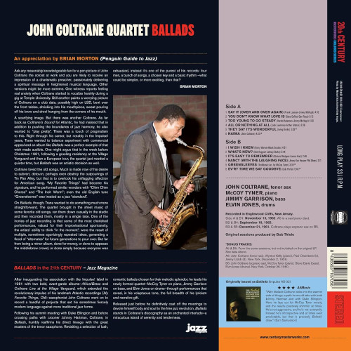LP / Coltrane John Quartet / Ballads / Red / Vinyl