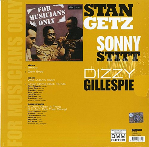 LP / Getz/Gillespie/Stitt / For Musicians Only / Vinyl