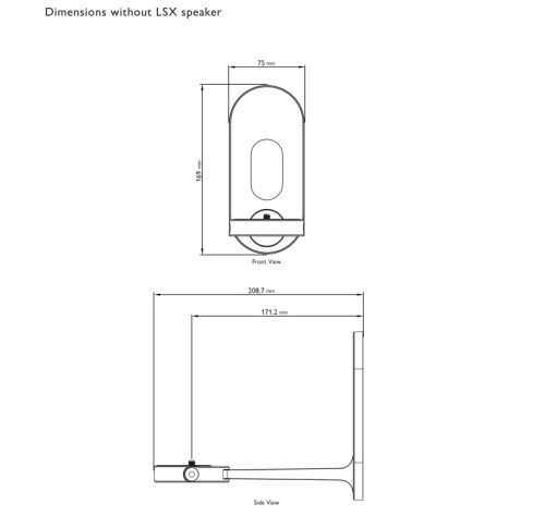 HIFI / HIFI / Dr��k pro repro / Kef B1 Wall Bracket / 2ks