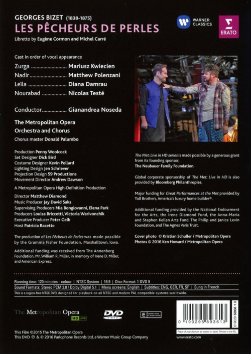 DVD / Bizet Georges / Les Pecheurs De Perles / Lovci perel