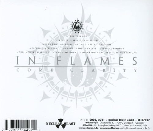 CD / In Flames / Come Clarity / Reedice 2021