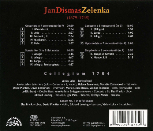 CD / Zelenka / Orchestr�ln� skladby / Collegium 1704