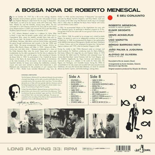 LP / Menescal Roberto / Bossa Nova De Roberto Menescal / Vinyl