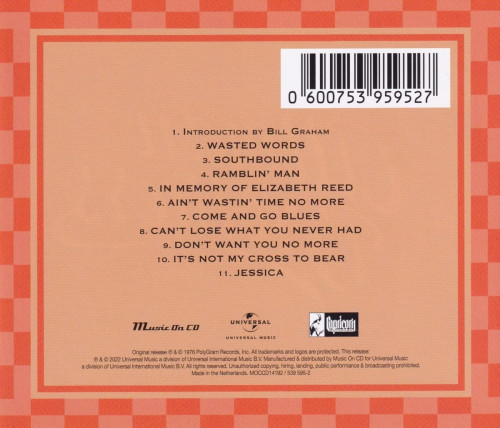 CD / Allman Brothers Band / Wipe The Windows,Check The Oil..