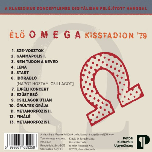 CD / Omega / �l� Omega Kisstadion '79