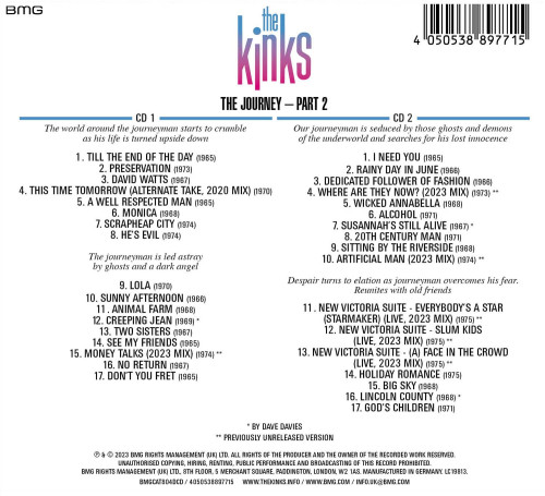2CD / Kinks / Journey Part 2 / Digipack / 2CD.