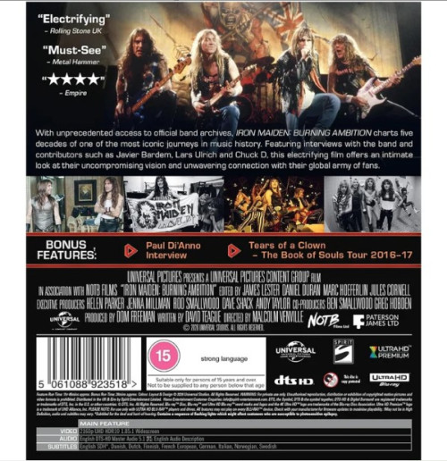 UHD4kBD / Iron Maiden / Burning Ambition / UHD 4K