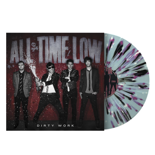 LP / All Time Low / Dirty Work / Blue With Splatter / Vinyl