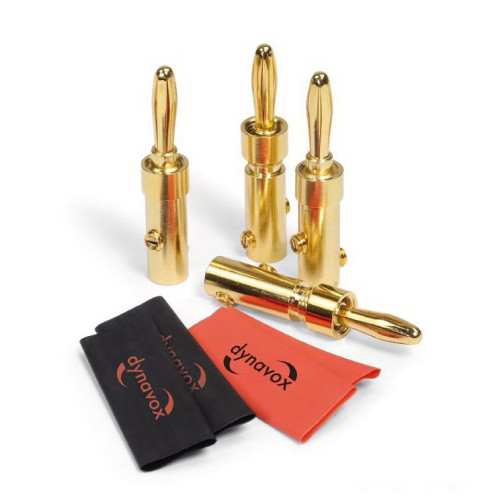 HIFI / HIFI / Koncovky Dynavox Perfect Sound Banana Set / Ban�nky / 4ks