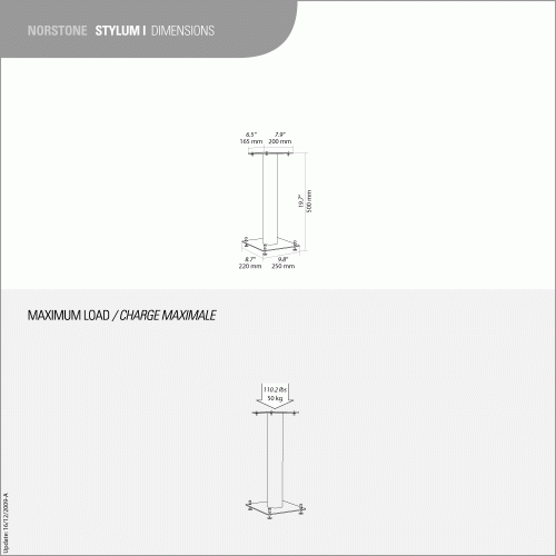 HIFI / HIFI / Stojan pro repro / Norstone Stylum 1 / 2ks