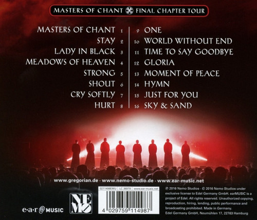 CD / Gregorian / Live!Masters Of Chant Final Chapter Tour