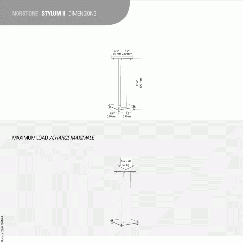 HIFI / HIFI / Stojan pro repro / Norstone Stylum 2 / 2ks