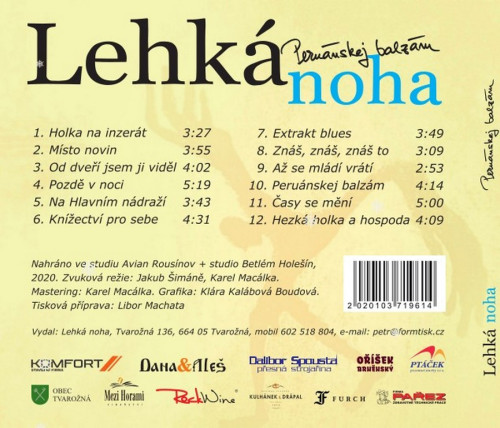 CD / Lehk� noha / Peru�nskej balz�m / Digipack