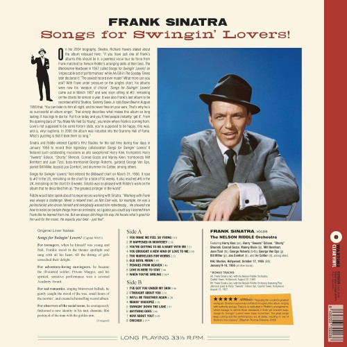 LP / Sinatra Frank / Songs For Swingin' Lovers / Clear / Vinyl