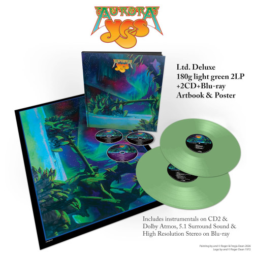 LP/CD / Yes / Aurora / Green / Vinyl / Artbook / 2LP+2CD+Blu-Ray