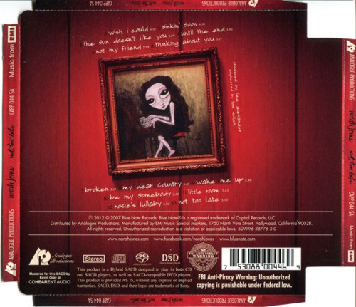 CD/SACD / Jones Norah / Not Too Late / Hybrid SACD