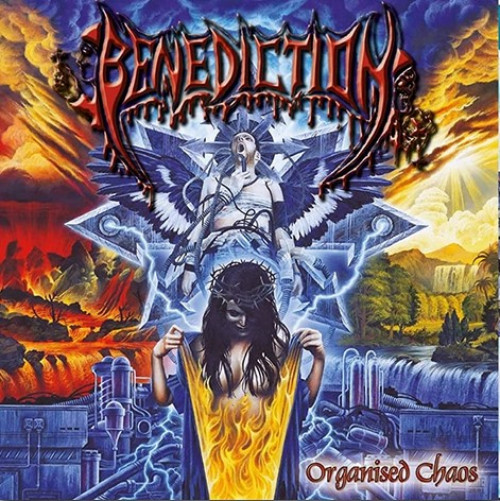 2LP / Benediction / Organized Chaos / Blue,White Splatter / Vinyl / 2LP