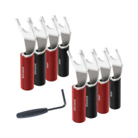 HIFIHIFI / Koncovky Audioquest SureGrip 100 Spade Silver / 8ks
