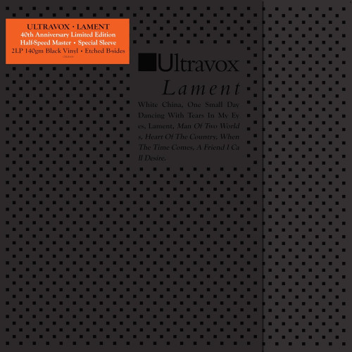 2LP / Ultravox / Lament / 40th Anniversary / Vinyl / 2LP