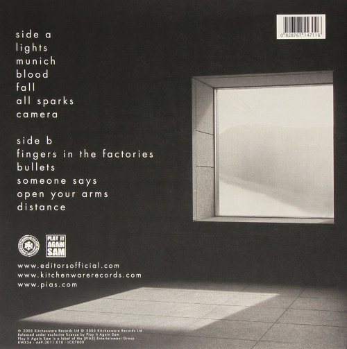 LP / Editors / Back Room / Vinyl