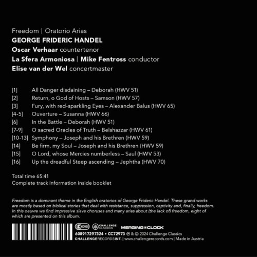 LP / La Sfera Armoniosa &... / George Frideric Handel:Freedom...