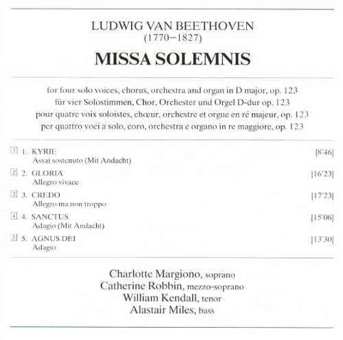 CD / Beethoven / Missa Solemnis