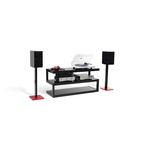 HIFI / HIFI / Hi-Fi stolek / Norstone:Esse AV / Black / Frosted