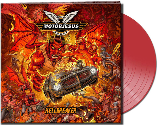 LP / Motorjesus / Hellbreaker / Clear Red / Vinyl