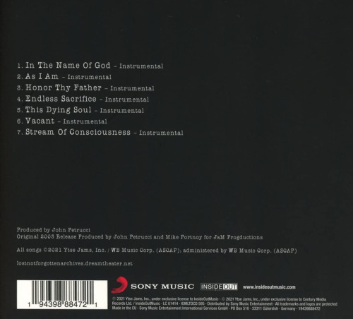 CD / Dream Theater / Train Of Thought Instrumental Demos / L.N.F.Arch