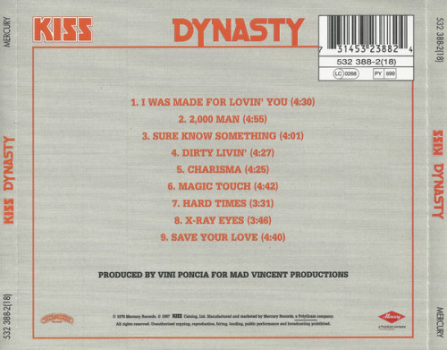 CD / Kiss / Dynasty / Remastered