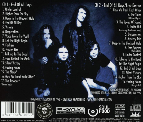 2CD / Rage / End Of All Days / Reedice / 2CD