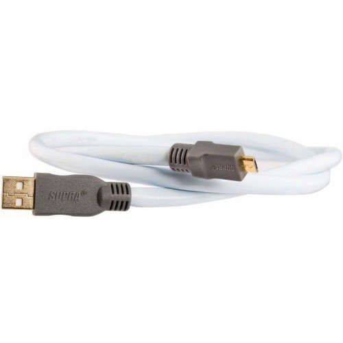 HIFI / HIFI / USB kabel:Supra USB 2.0 A-Micro B Blue / 1,0m