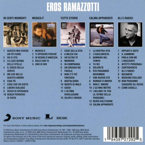 5CD / Ramazzotti Eros / Original Album Classics / 5CD