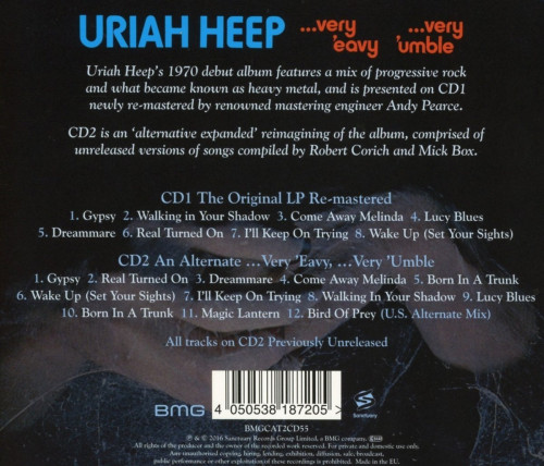 2CD / Uriah Heep / Very'Eavy Very'Umble / Digipack / 2CD