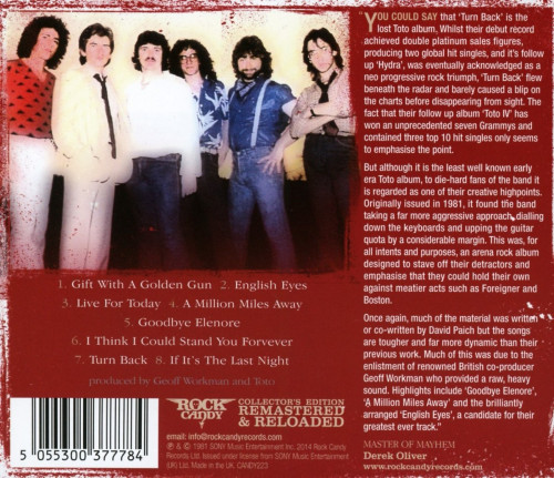 CD / Toto / Turn Back / Deluxe