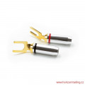 HIFIHIFI / Koncovky Dynavox Spade Gold / Vidliky / 2ks