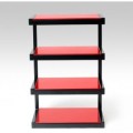 HIFIHIFI / Hi-Fi stolek / Norstone:Esse Hifi / Black / Red Glass